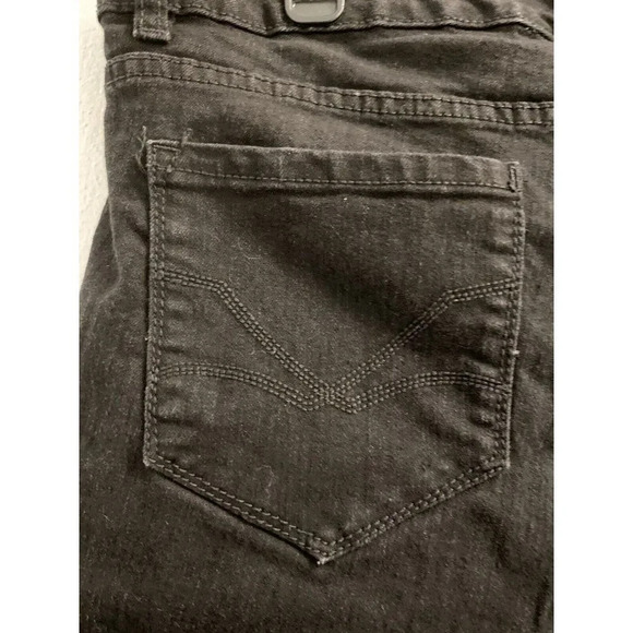 CODE BLEU WOMENS SOHO CROP BLACK JEANS SIZE 12 EUC - Picture 5 of 7